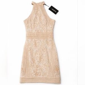 Pretty Little Thing Lace Crochet Bodycon Dress